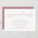 Search for rose engagement party invitations Minimalist