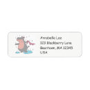 Search for hippopotamus return address labels Cute