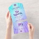 Search for unique bar bat mitzvah invitations Star of david