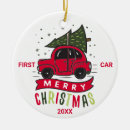 Search for first car christmas tree decorations Cute