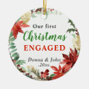 Search for our first engaged christmas tree decorations Poinsettia