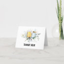 Search for baby is brewing thank you cards Green