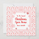 Search for house christmas invitations Red and white