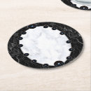 Search for black and white marble coasters Modern