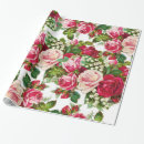 Search for red roses wrapping paper Pink