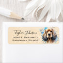Search for cocker spaniel return address labels Dog
