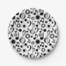 Search for music notes paper plates Treble clef