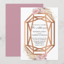 Search for diamond shape wedding invitations Pink