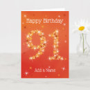 Search for 91st birthday cards Red