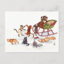 Search for cats in sleigh cards Cartoon