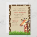 Search for giraffe pattern invitations Jungle