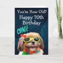 Search for 70th dog birthday cards Funny