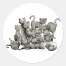 Search for good luck cat stickers Black