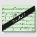 Search for music guest books Musical notes