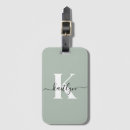 Search for sage green luggage tags Monogram monogrammed