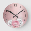 Search for blush pink floral clocks Roses