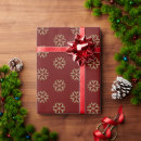 Search for burgundy christmas wrapping paper Snowflakes
