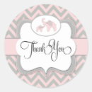 Search for pink chevron baby shower stickers Grey