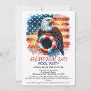Search for memorial day pool party invitations Red white blue