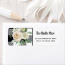 Search for black rose return address labels Rustic