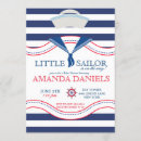 Search for little sailor baby shower invitations Blue