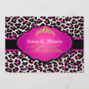 Search for pink cheetah birthday invitations Sixteen
