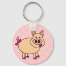 Search for cartoon pig key rings Piggy