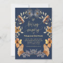 Search for navy blue funeral invitations Elegant