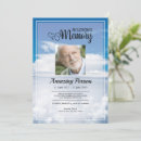 Search for funeral invitations Blue