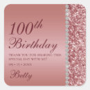 Search for 100th birthday stickers Glitter