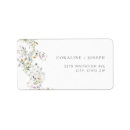 Search for whimsical floral return address labels Wildflower