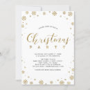 Search for snowflakes christmas invitations Gold