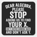 Search for algebra stickers Funny