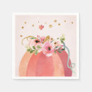 Search for pink pumpkin napkins Girl