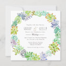 Search for succulent wedding invitations Watercolor