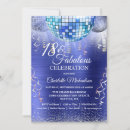 Search for retro 18th birthday invitations Blue