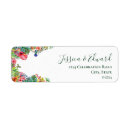 Search for birds of paradise return address labels Colourful