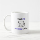 Search for morning cat mugs Black and white