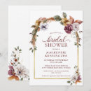 Search for elegant modern floral bridal shower invitations Rustic
