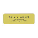 Search for blue and yellow return address labels Simple