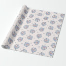 Search for dolphins wrapping paper Blue