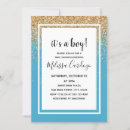 Search for glitter baby boy shower invitations Elegant