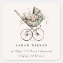 Search for baby stroller return address labels Vintage