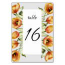 Search for orange watercolor table cards Colourful