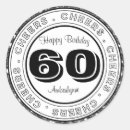 Search for black and silver birthday stickers Glitter
