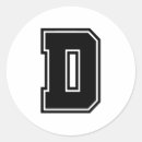 Search for round letter stickers Black and white
