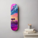Search for palm tree sunset skateboards Retro