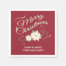 Search for red and gold christmas napkins Vintage