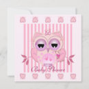 Search for pink owl baby shower invitations Hearts