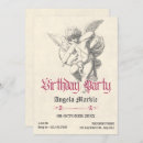 Search for angel birthday invitations Vintage